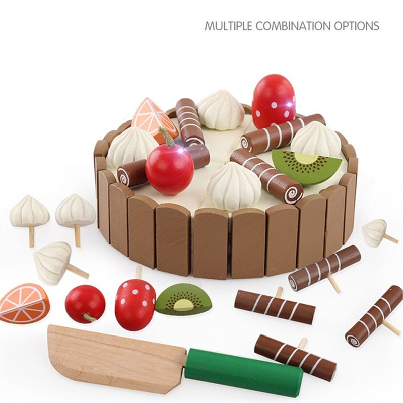 Baby Food Cooking Set - Holz Kinder Küche Spielzeug Pretend Spielzeug