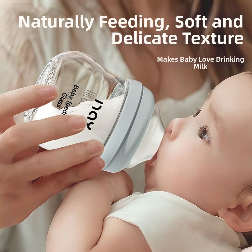 Baby Food Containers Glass - Glas Baby Flasche Anti-blähungen Anti Erstickungen
