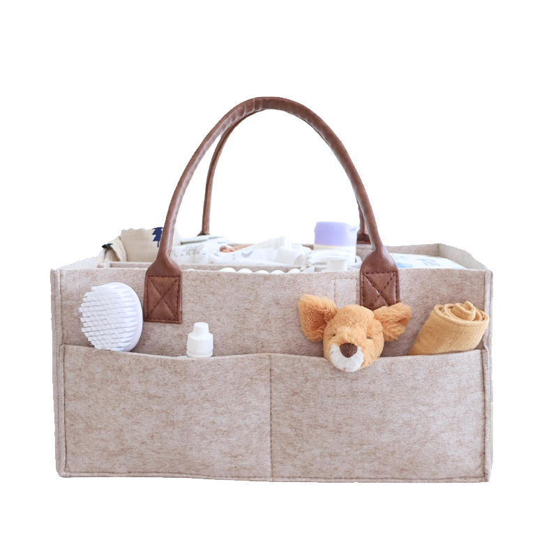 Baby Food Organizer - Baby Filz-Aufbewahrungskorb für Kinderzimmer, Wickeltasche mit