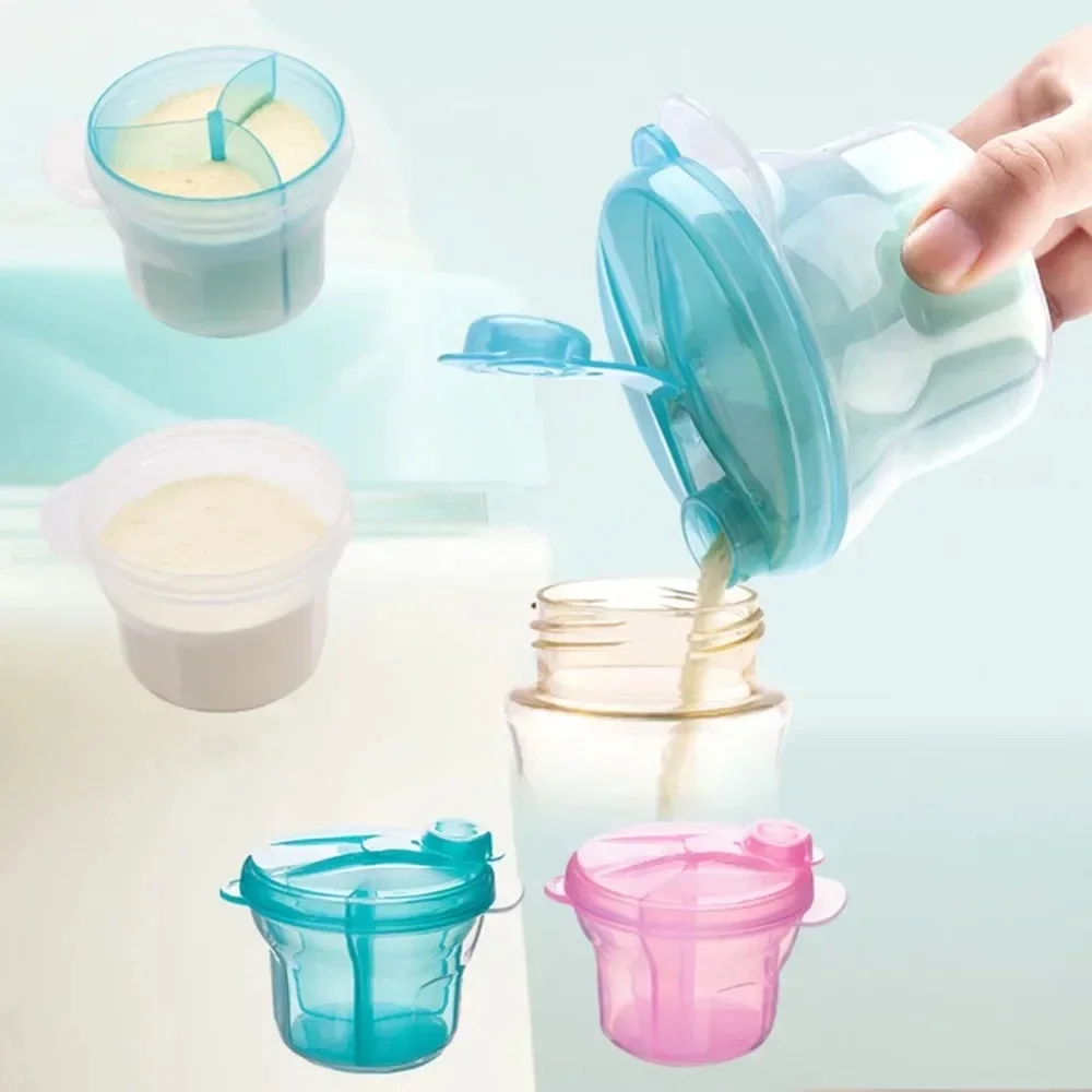 Baby Food Containers Glass - Tragbarer Formelspender mit 3 Gittern für