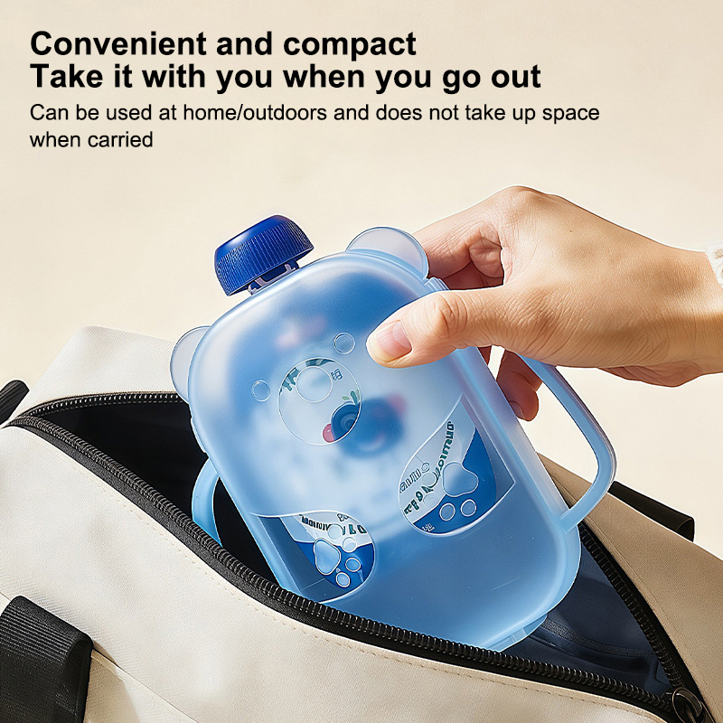 Baby Food Containers Glass - Lebensmittelbeutelhalter, sauberer Baby-Quetschbeutelhalter, Anti-Quetsch-Nahrungsmittelfütterer, tragbares Werkzeug