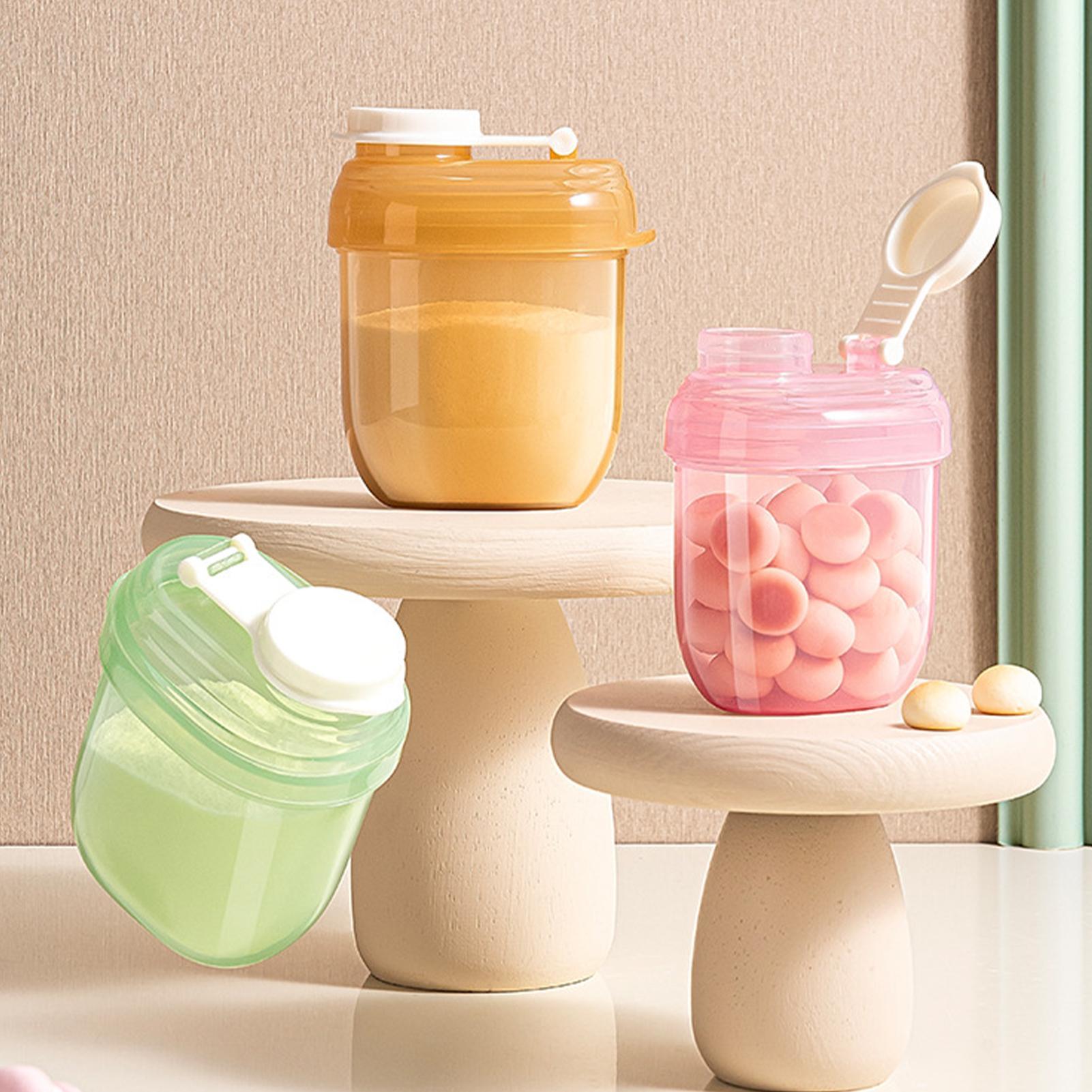 Baby Food Organizer - Tragbarer Milchpulver-Spender, Luftdichter Snack-Aufbewahrungsbehälter, Reise-Fütterungsorganizer für