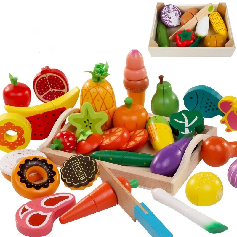 Baby Food Cooking Set - DIY Nette Holz Schneiden Obst Gemüse