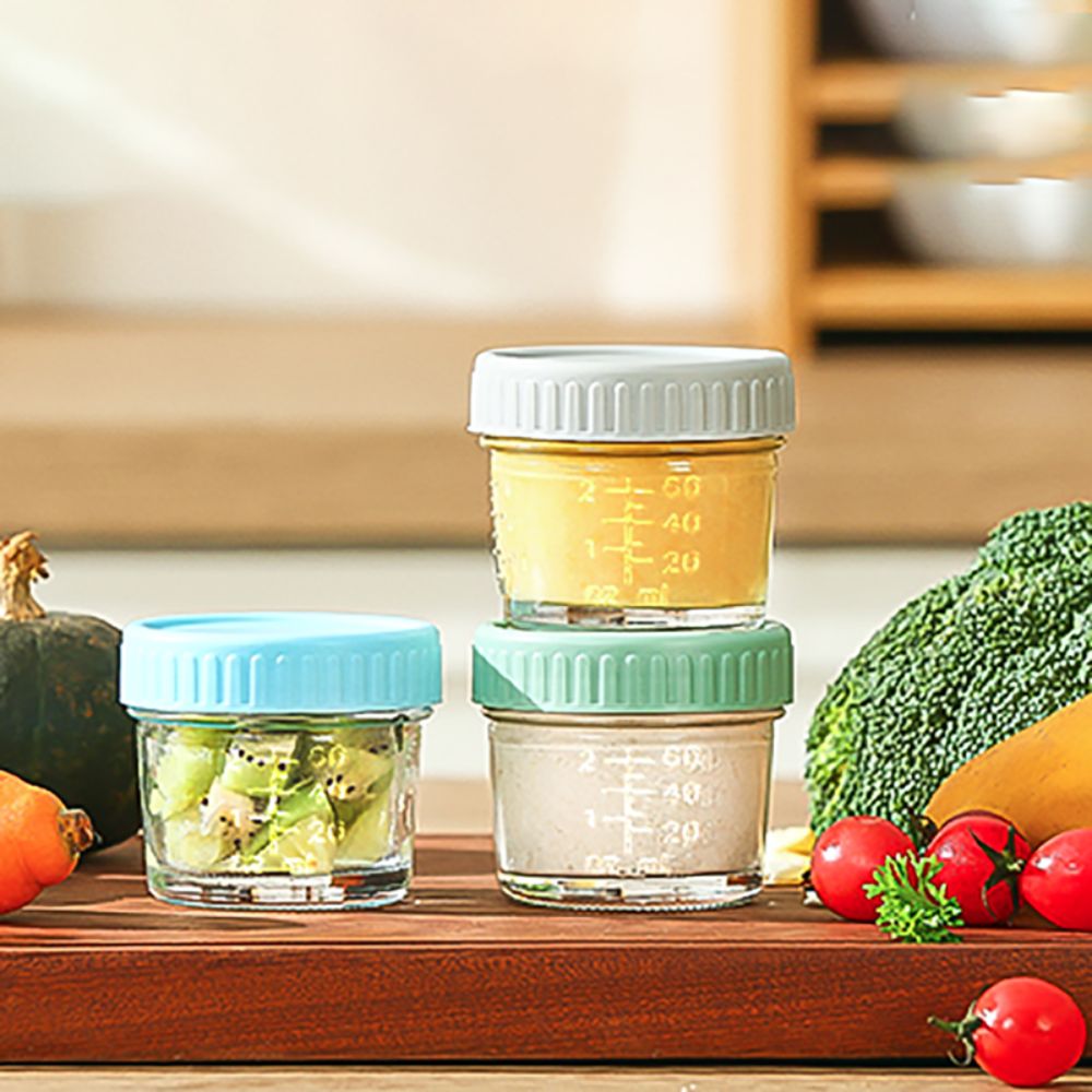 6 Stück Mehrzweck-Glas-Babynah – Baby Food Containers Glass Bewertung und Preis