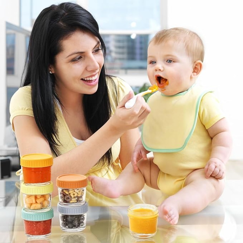 6 Stück Glas-Babynahrungsgläse – Baby Food Containers Glass Bewertung und Preis