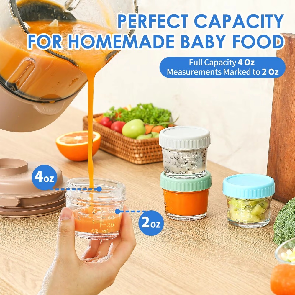 6 Stück Mehrzweck-Glasbehälter – Baby Food Containers Glass Bewertung und Preis