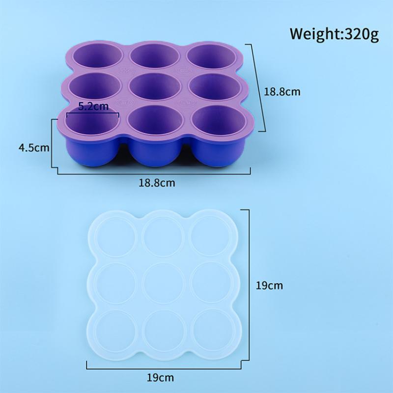 Baby-Nahrung Silikonbehälter 9 – Baby Food Organizer Bewertung und Preis
