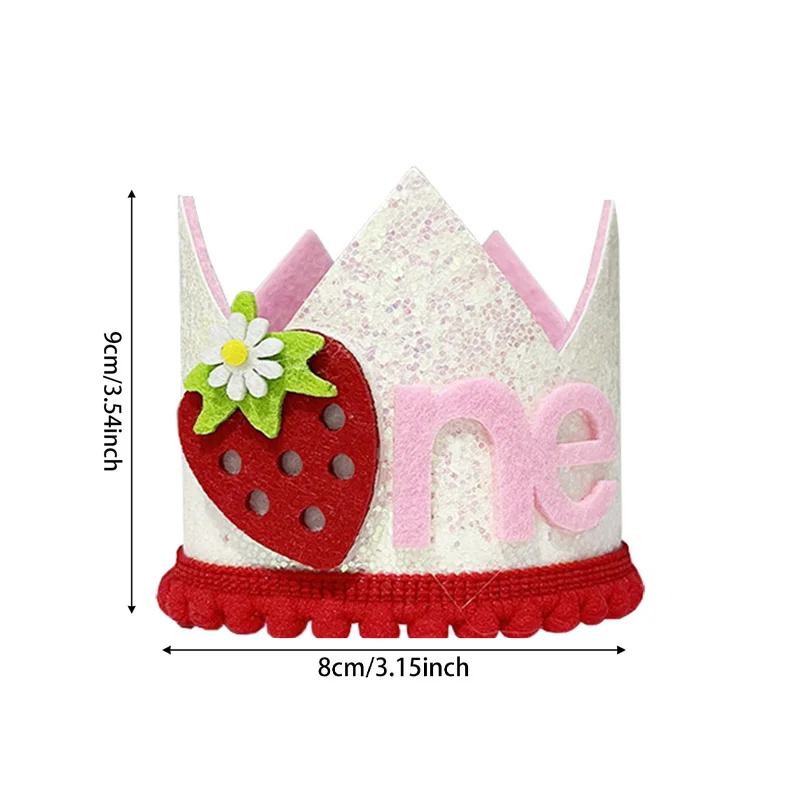 Rosa Erdbeer-Krone Geburtstags – Baby Food Year Old Bewertung und Preis